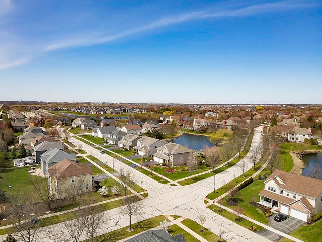 3740 Ryder Ct, Naperville, IL 60564 - aerial perspective of suburban area with a large body of water