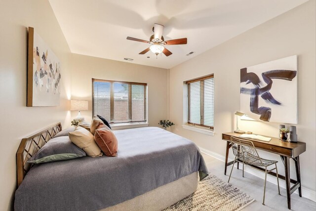 4950 N Western Ave Unit 101, Chicago, IL 60625 - bedroom featuring baseboards, light colored carpet, and ceiling fan