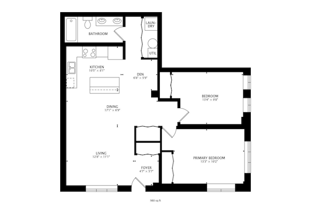 4950 N Western Ave Unit 101, Chicago, IL 60625 - room layout