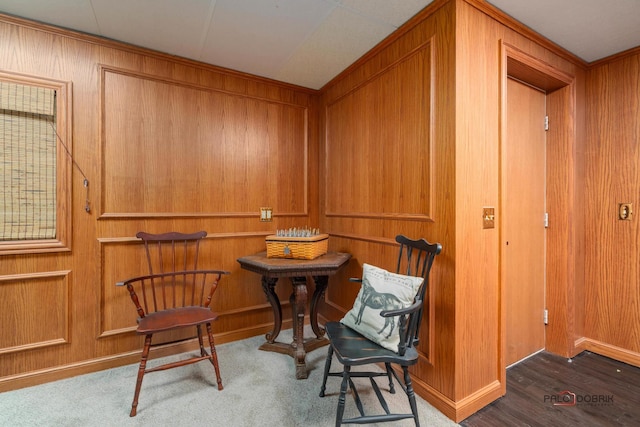 36955 N Fox Hill Dr, Wadsworth, IL 60083 - living area featuring wooden walls