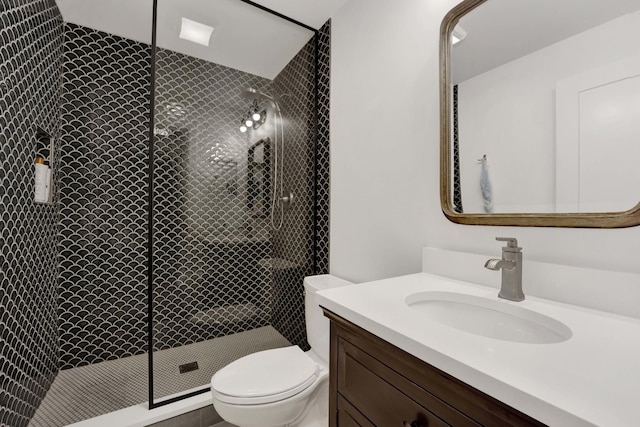 1033 W 14th Pl Unit 337, Chicago, IL 60608 - full bath with vanity, toilet, and a stall shower