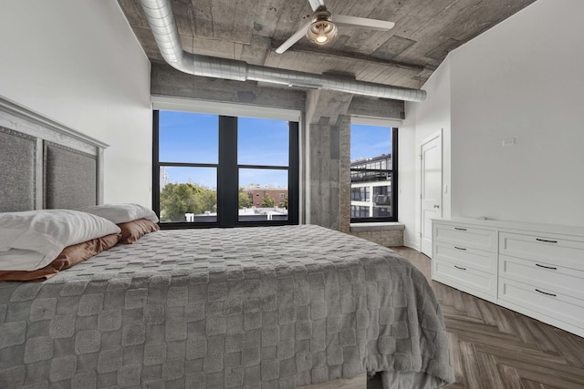 1033 W 14th Pl Unit 337, Chicago, IL 60608 - bedroom featuring ceiling fan
