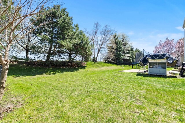 3210 Drury Ln, Carpentersville, IL 60110 - view of grassy yard featuring a patio