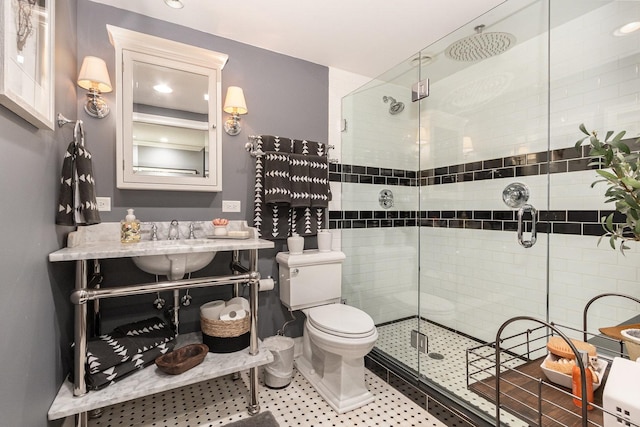 140 N Oak St, Elmhurst, IL 60126 - full bath featuring a stall shower, vanity, and toilet