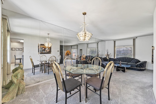 2213 Strawberry Ln, Glenview, IL 60026 - dining space with a chandelier and carpet