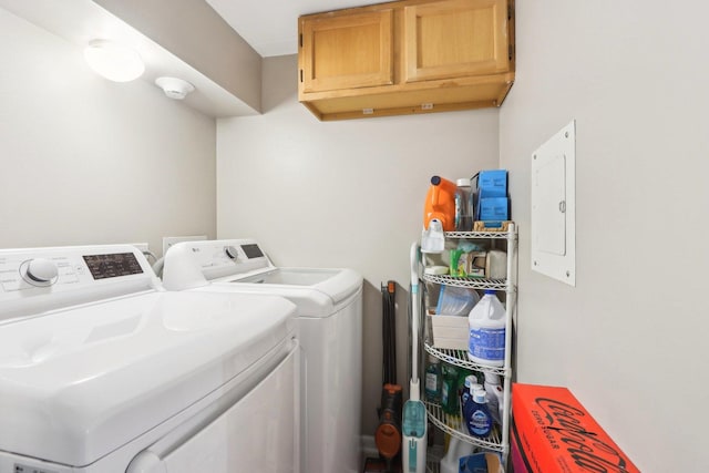 68 Pier Dr Unit 102, Westmont, IL 60559 - laundry area with cabinet space and washing machine and dryer