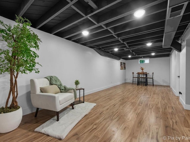 490 S Mchenry Ave, Crystal Lake, IL 60014 - living area featuring wood finished floors and baseboards
