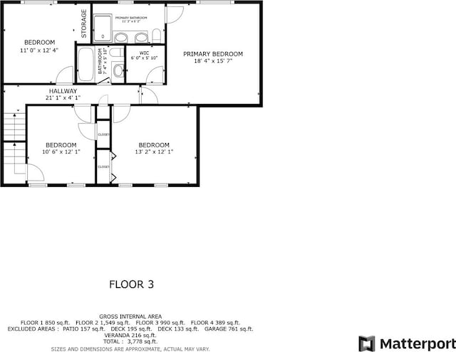 304 Fairhaven Dr, Winthrop Harbor, IL 60096 - view of room layout