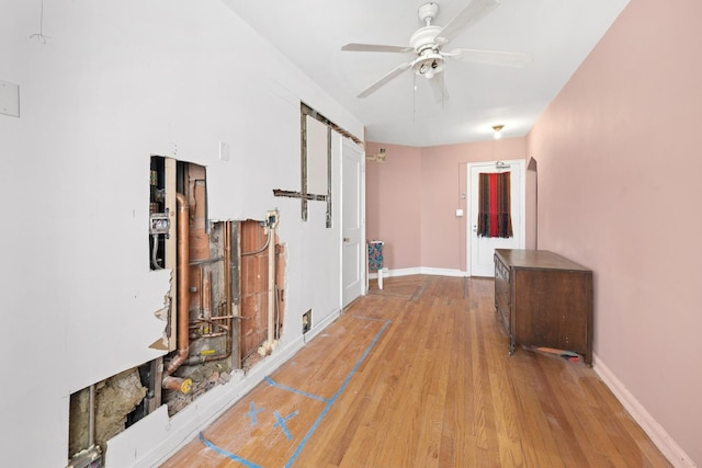 5555 N Sheridan Rd Unit 901A, Chicago, IL 60640 - hallway with wood finished floors and baseboards