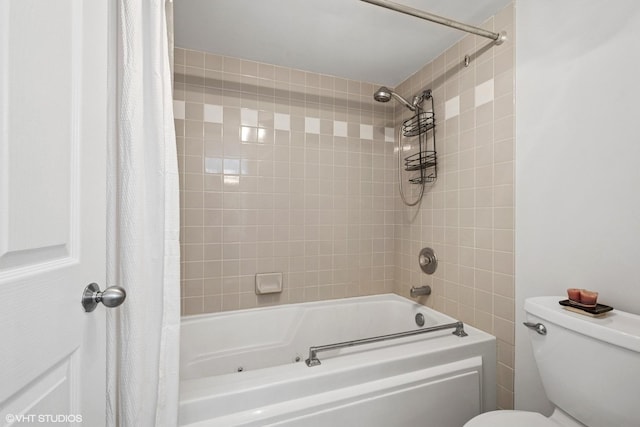 4747 Howard St Unit 205, Skokie, IL 60076 - bathroom with shower / tub combo with curtain and toilet
