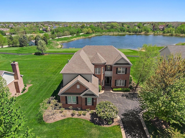 4 Tournament Dr S, Hawthorn Woods, IL 60047 - aerial view of property and surrounding area with a nearby body of water