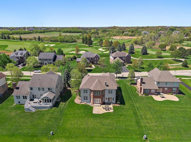4 Tournament Dr S, Hawthorn Woods, IL 60047 - aerial view of residential area featuring a golf club