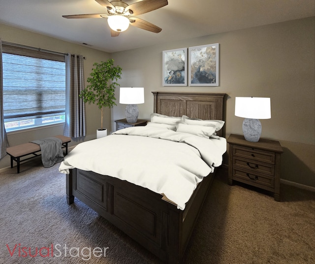 1847 Southern Cir, Pingree Grove, IL 60140 - bedroom featuring carpet flooring and ceiling fan