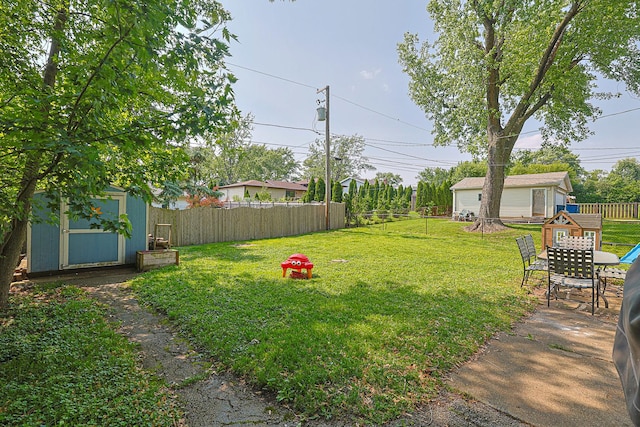 6124 Chase Ave, Downers Grove, IL 60516 - fenced yard featuring a storage shed