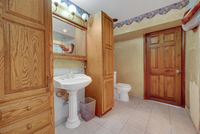 24644 S Mulberry Ln, Crete, IL 60417 - bathroom with toilet and tile patterned flooring