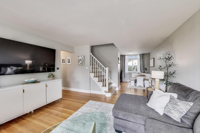 614 Beach Ave, La Grange Park, IL 60526 - living area with stairs and light wood-style floors