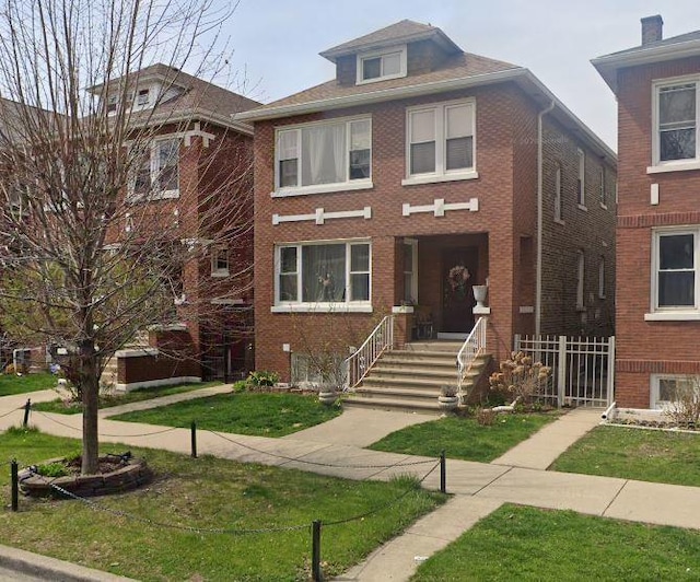 1608 S 49th Ct, Cicero, IL 60804 - american foursquare style home featuring brick siding