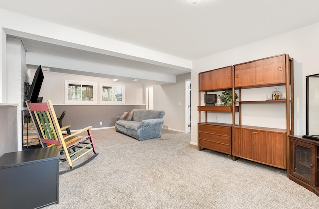 352 Falcon Ridge Way, Bolingbrook, IL 60440 - living area with light colored carpet and baseboards