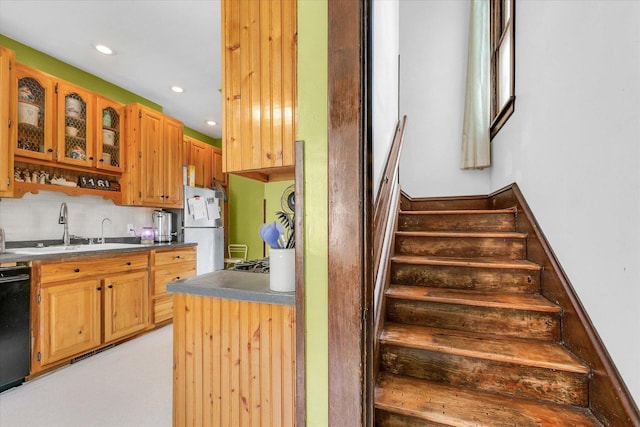 138 N Elm St, Paxton, IL 60957 - staircase with recessed lighting