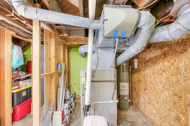 138 N Elm St, Paxton, IL 60957 - below grade area featuring gas water heater