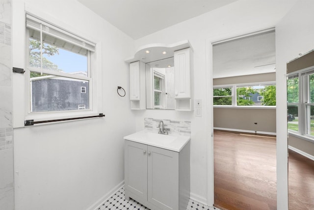 23951 N Lakeside Dr, Lake Zurich, IL 60047 - bathroom featuring vanity and baseboards