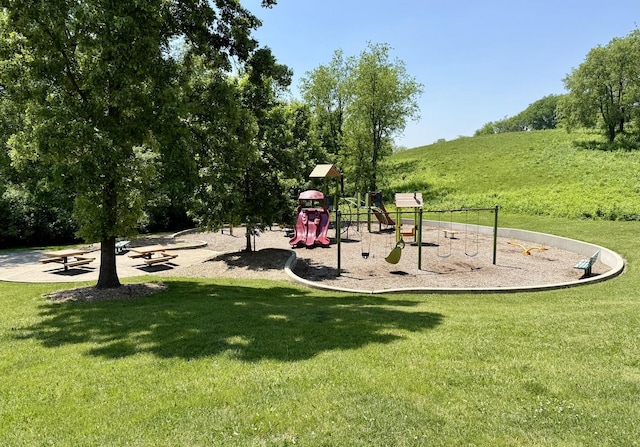 325 Pearl St, Cary, IL 60013 - community jungle gym featuring a lawn