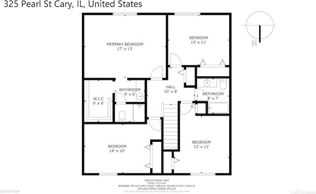 325 Pearl St, Cary, IL 60013 - floor plan / room layout