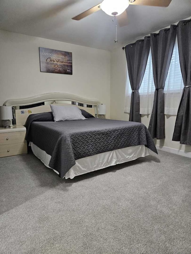 441 Commanche Trl, Wheeling, IL 60090 - bedroom featuring carpet floors and ceiling fan