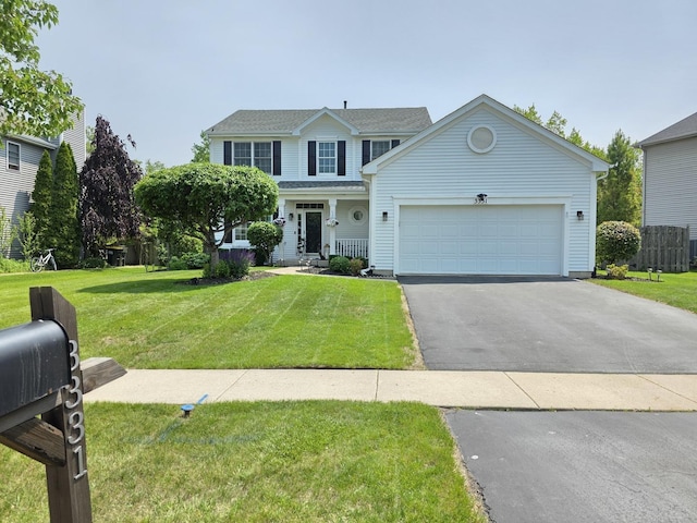 3331 Banford Cir, Lake In The Hills, IL 60156 - traditional home featuring a front yard, driveway, and an attached garage