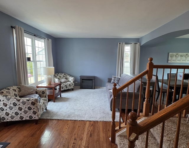 3331 Banford Cir, Lake In The Hills, IL 60156 - living room with plenty of natural light and wood finished floors