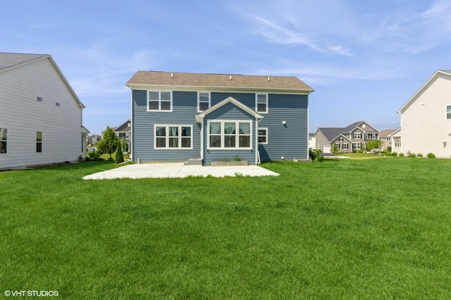 3751 Peregrine Way, Elgin, IL 60124 - rear view of property with a patio area and a lawn