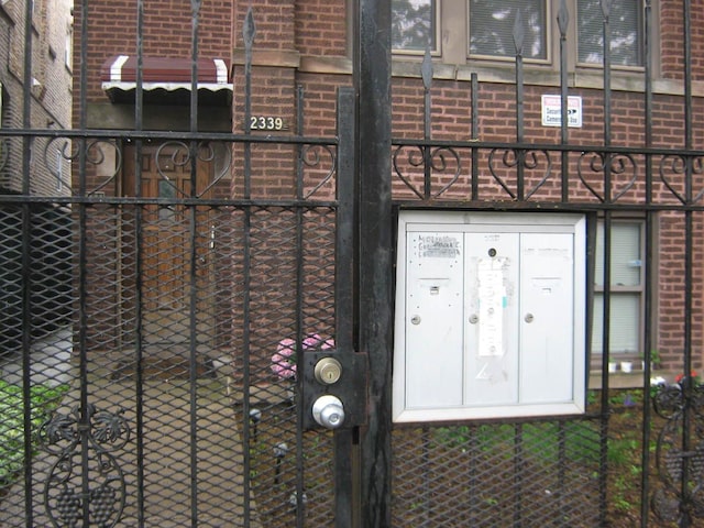 2339 N Kilbourn Ave, Chicago, IL 60639 - doorway to property with brick siding