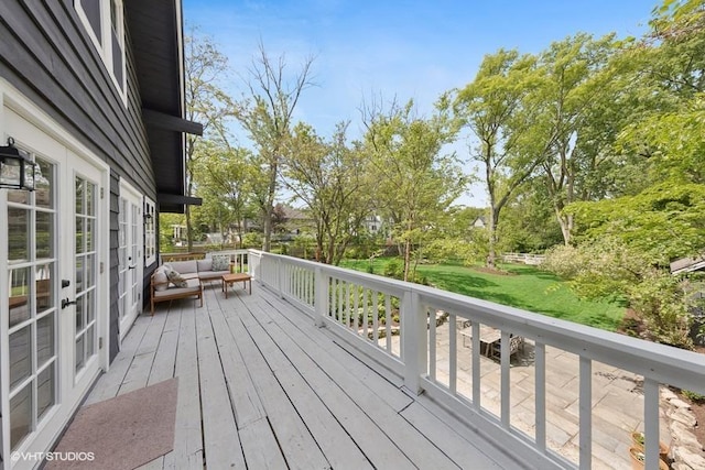 3622 Fairview Ave, Downers Grove, IL 60515 - wooden deck with an outdoor living space