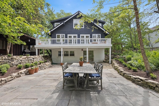3622 Fairview Ave, Downers Grove, IL 60515 - rear view of property featuring a patio area and outdoor dining area