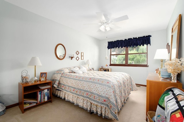 1128 N King Charles Ct, Palatine, IL 60067 - bedroom featuring carpet, baseboards, and ceiling fan