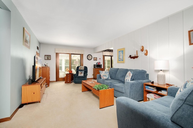 1128 N King Charles Ct, Palatine, IL 60067 - living area featuring light carpet and baseboards