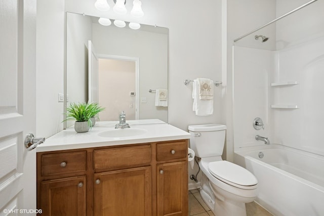 3332 Sheridan Ln, Mundelein, IL 60060 - bathroom featuring vanity, shower / bath combination, and tile patterned flooring