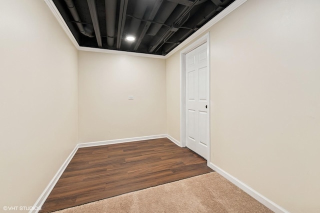 955 S Roxbury Ct, Round Lake, IL 60073 - finished below grade area with baseboards and dark wood-type flooring