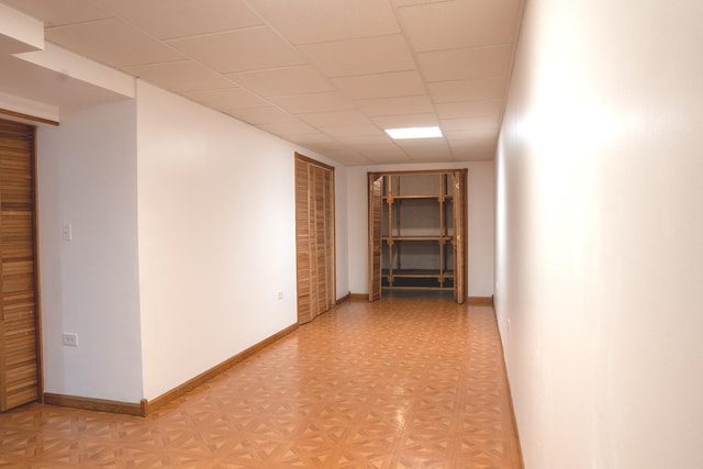 1413 N Metropolitan Ave, Waukegan, IL 60085 - hall with a paneled ceiling