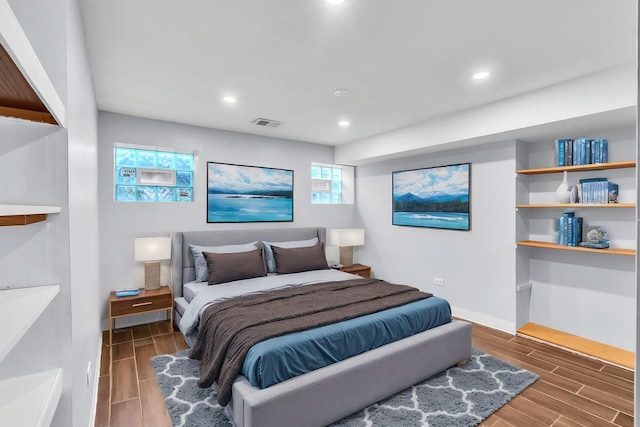 6210 N Francisco Ave, Chicago, IL 60659 - bedroom with wood tiled floors, recessed lighting, and baseboards