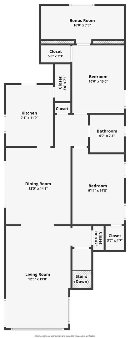 6210 N Francisco Ave, Chicago, IL 60659 - floor plan / room layout