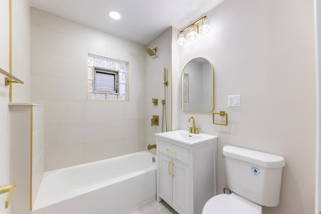 5544 S California Ave, Chicago, IL 60629 - full bath with vanity, toilet, and tub / shower combination