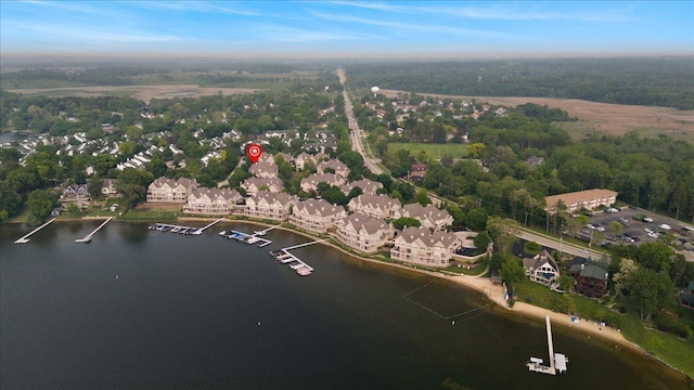 365 Lake Ave Unit D, Wauconda, IL 60084 - aerial view of property and surrounding area with a large body of water