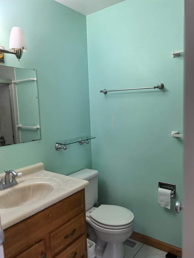 1483 Cornell Ct, Hoffman Estates, IL 60169 - full bathroom featuring vanity, tile patterned floors, and a shower with shower door