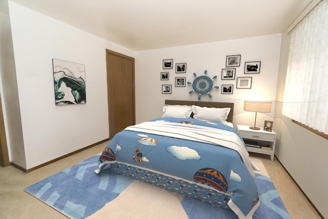 7202 W Wrightwood Ave Unit 2S, Elmwood Park, IL 60707 - carpeted bedroom with baseboards