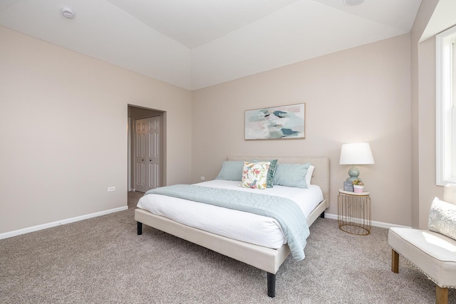 26615 W Captiva Ln, Plainfield, IL 60544 - bedroom with carpet floors, lofted ceiling, and baseboards