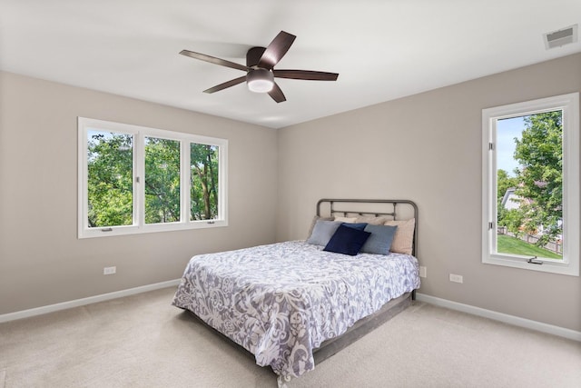 2731 Wolf River Ct, Naperville, IL 60565 - bedroom with baseboards, carpet, and a ceiling fan