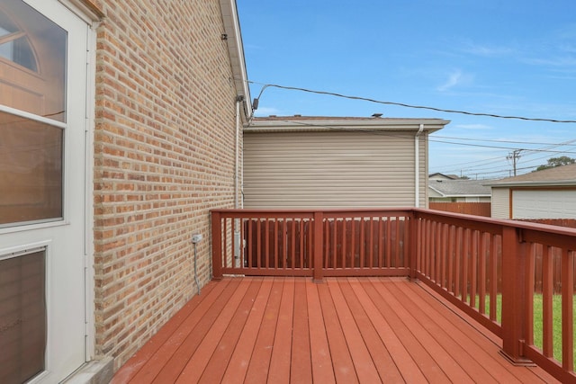 5531 S Mcvicker Ave, Chicago, IL 60638 - view of wooden deck