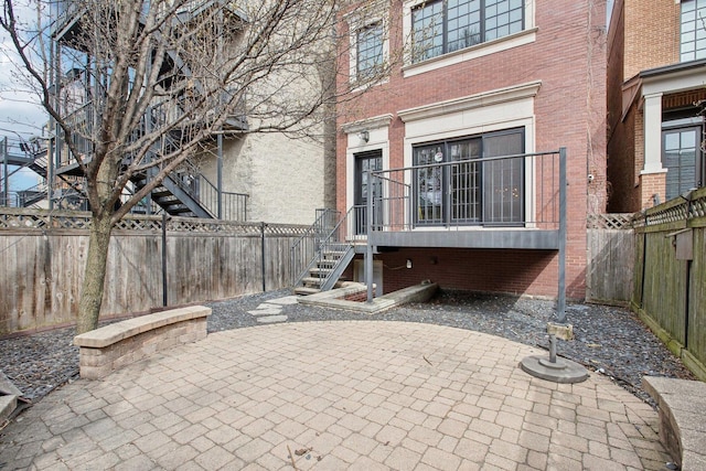 3926 N Greenview Ave, Chicago, IL 60613 - fenced backyard with a patio area and stairs