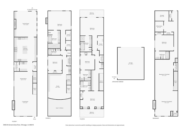 3926 N Greenview Ave, Chicago, IL 60613 - home floor plan